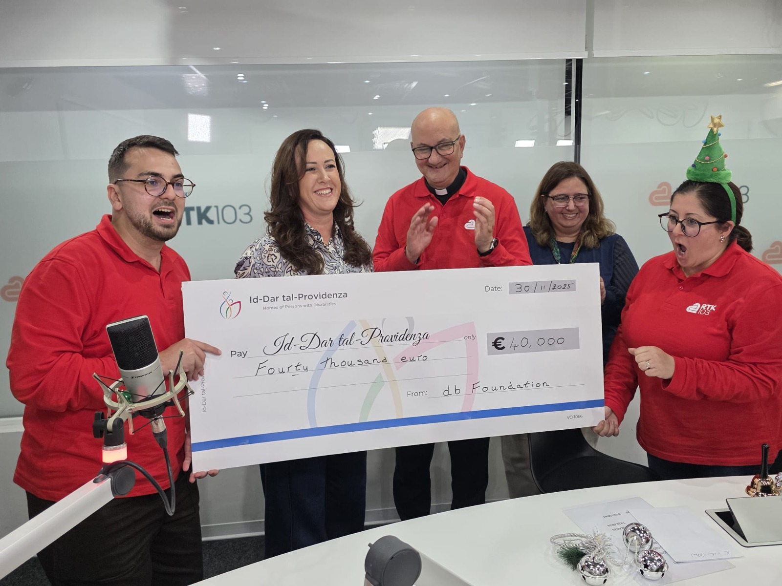 db Foundation Raises €40,000 For Dar tal-Providenza To Help Build Independent-Living Homes for Persons with Disabilities